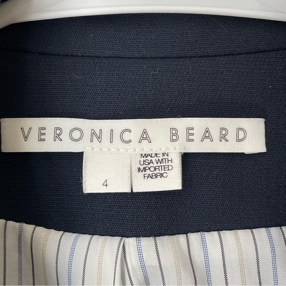 Veronica Beard Nevis Blazer Jacket Navy Blue Size 4 - Picture 3 of 12